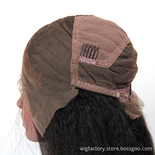 Wholesale cheap kinky straight full lace wig vendor, peruvian human hair full lace wig, glueless full lace wig human hair
